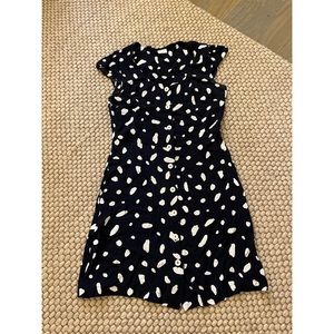 Wilfred Navy and White patterned mini dress XS
